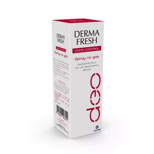 Dermafresh Odor Control Spray Deodorante Attivo per Ridurre l'Impatto Olfattivo del Sudore Particolarmente Maleodorante - 100 ml
