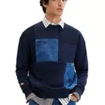Desigual Sweat_Nico 5000 Navy, Blu