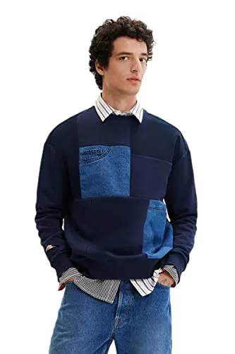 Desigual Sweat_Nico 5000 Navy, Blu