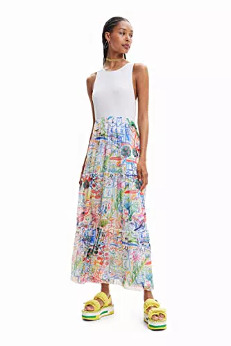 Desigual Vest_Quatro 1000 Dress, Bianco