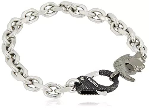 Diesel Bracciale in Acciaio Inossidabile da Uomo, DX1146040
