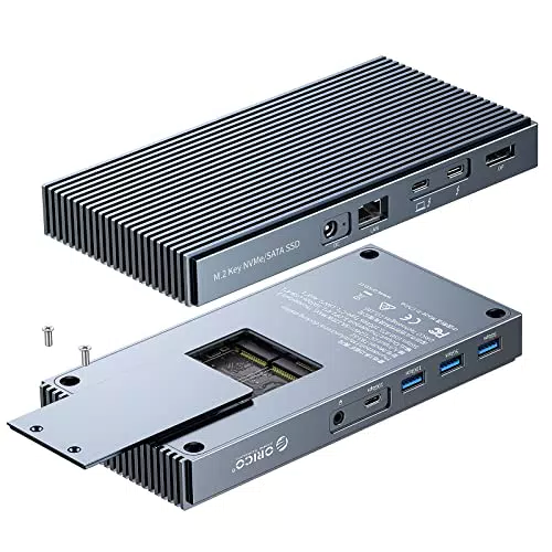 Dock Thunderbolt 3 9-in-1 Dual M.2 NVMe/NGFF Enclosure Docking station ORICO USB C 40Gbps