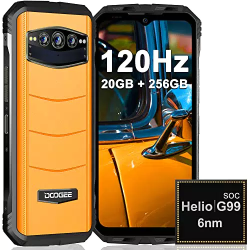 DOOGEE S100 Rugged Smartphone, 20GB+256GB Dual 4G Gaming Rugged Unlocked