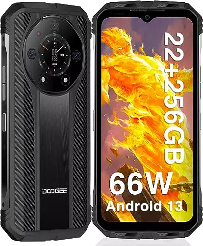 DOOGEE S110 Rugged Smartphone, 22GB RAM+256GB ROM, 10800mAh