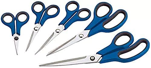 Draper 75552 Set di forbici per uso domestico, con impugnatura morbida