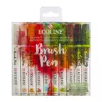 Ecoline Set mit 10 Brush Pens - Architekt