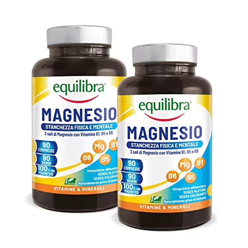 Equilibra Integratori Alimentari, Magnesio, 2 pezzi
