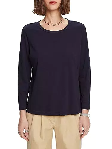 ESPRIT 083ee1k331 T-Shirt, Blu Navy