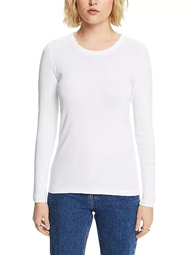 ESPRIT 993ee1k382 T-Shirt, 100/bianco