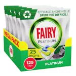 Fairy Platinum Detersivo Pastiglie Lavastoviglie Brillantante