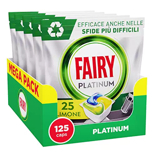 Fairy Platinum Detersivo Pastiglie Lavastoviglie Brillantante