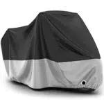 Favoto Telo Coprimoto Teli per Moto Impermeabile Resistente ad Acqua/Polvere/Pioggia/Vento/Foglie 245x105x125cm