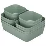 Fiambrera Organizer Cassetti Plastica, 10 Pezzi, Scatole Plastica Organizer