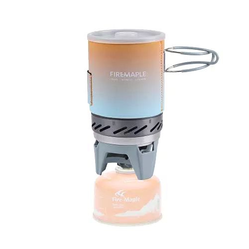 Fire-Maple Fixed Star 1 Sistema di Cottura Fornello da Campeggio a Gas con Accensione Piezoelettrica Supporto per Bombola di Propano Stufa Campeggio Ideale per Backpacking