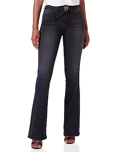 Flora Flare Denim Black Blk ST
