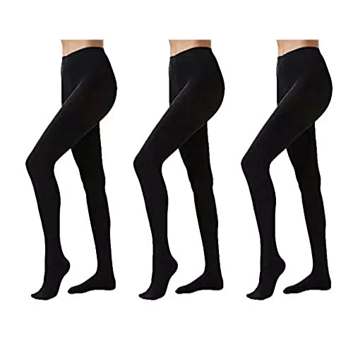 FM London 3-Pack 100 Denier Calzamaglia, den, Nero