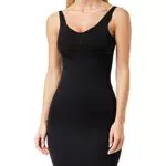 FM London Abito di Controllo Solido Slip Pieno Modellante