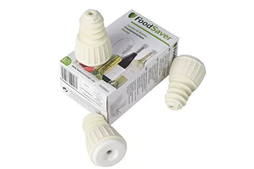 FoodSaver 3 Tappi per Bottiglia per Macchine per Sottovuoto Alimentare