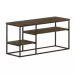 Furinno Moretti Libreria, Metallo, Rovere Francese Grigio