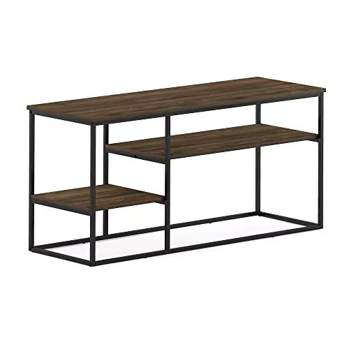 Furinno Moretti Libreria, Metallo, Rovere Francese Grigio