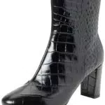 Geox D Pheby 80, Stivale alla Caviglia, Nero