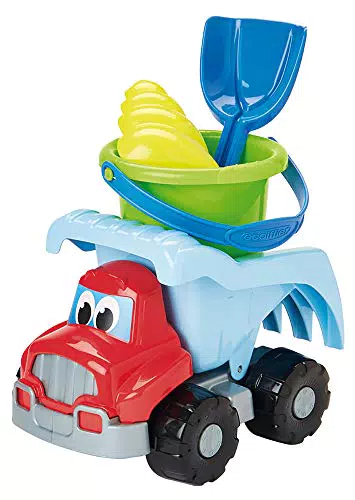 Giocattoli Ecoiffier 502 - Camion Ribaltabile da Spiaggia con Set di Giochi di Sabbia