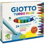 GIOTTO Turbo Maxi - Astuccio Da 24 Pennarelli A Punta Larga