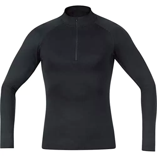 GOREWEAR M Base Layer Thermo Maglia con colla alto, Nero