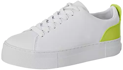 Guess GIAA5, Scarpe con Lacci Donna, White Lime