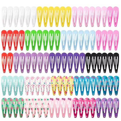 HBselect Mollette Capelli Bambina, Set da 100 Fermagli Capelli Bambina in Metallo Antiscivolo Accessori per Bambini