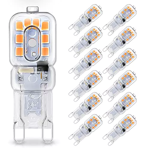 HFCDL 12 Pezzi Lampadine Led G9 3W, 300LM Energetico Lampada