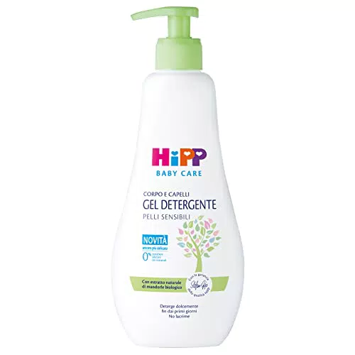 HiPP Baby Care - Gel Detergente, Deterge con Delicatezza Corpo e Capelli dei Bambini