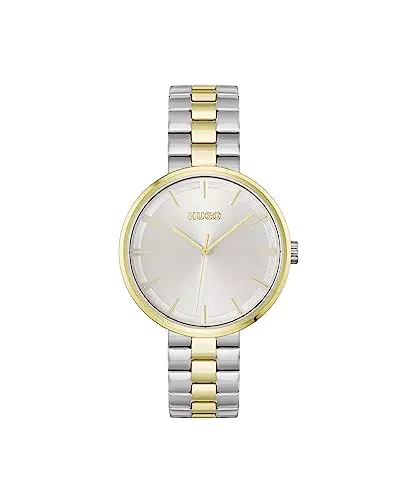 Hugo Orologio Analogico al Quarzo da Donna con Cinturino in Acciaio Inossidabile Bicolore - 1540101