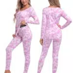 INNERSY Completo Termico Donna Abbigliamento Intimo Caldo Pigiama Invernale Maglia Termica Set