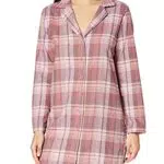Iris & Lilly Camicia da Notte a Manica Lunga in Flanella Donna