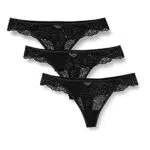 Iris & Lilly Perizoma in Pizzo con Dettaglio in Vita da donna, 3 pezzi