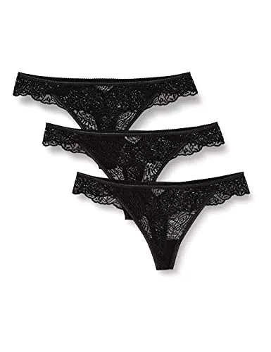 Iris & Lilly Perizoma in Pizzo con Dettaglio in Vita da donna, 3 pezzi