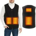 ISOPHO Gilet Riscaldato Uomo Donna, Leggero Giubbotto Riscaldato in Pile Polare con Ricarica USB Regolabile