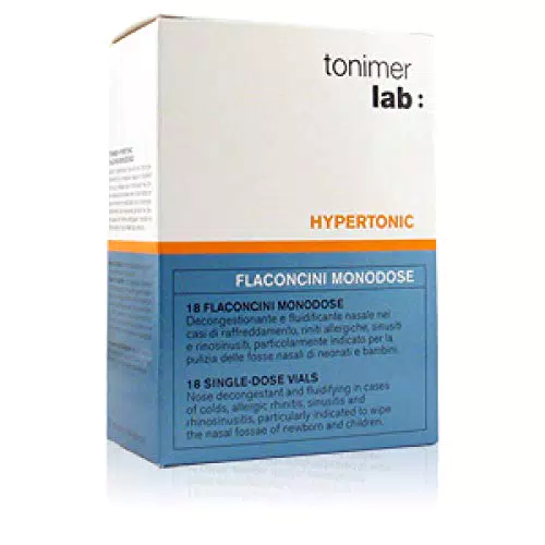 Ist.Ganassini 46902 Tonimer Lab Hypertonic per Aerosol, 18 Flaconcini