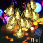 Jsdoin Catena Luminosa Esterno Solare, 10M 50 LED Impermeabile Luci Stringa Solare per Casa