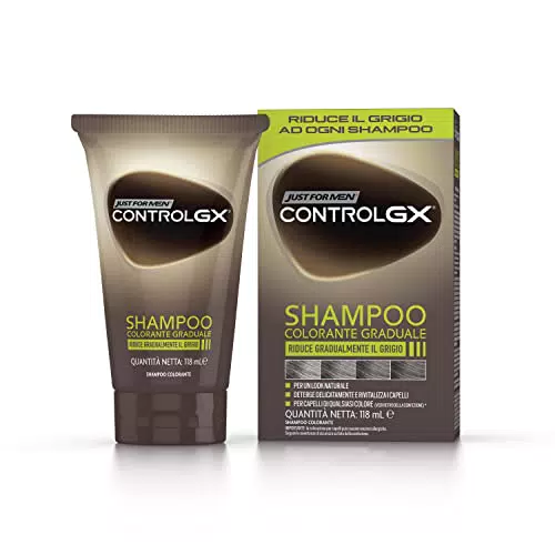 Just for Men Control GX, Shampoo Colorante Uomo, Colore & Tinta Capelli