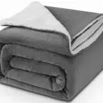 KANKAEU Coperta 130X160cm, 550GSM Plaid Coperta Sherpa