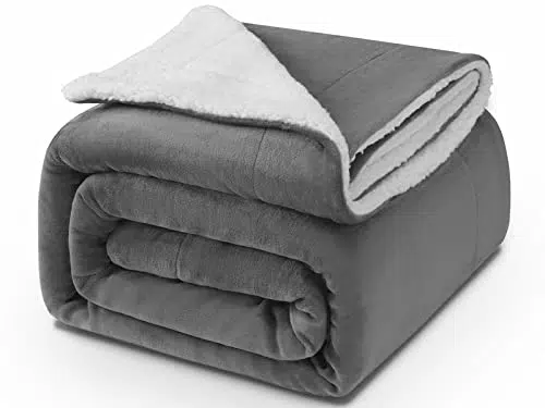 KANKAEU Coperta 130X160cm, 550GSM Plaid Coperta Sherpa