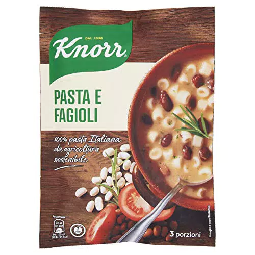 Knorr Pasta e Fagioli, Piatti Pronti Knorr 100% Pasta Italiana