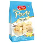 Gastone Lago Mini Party Cacao 125g, Mini Wafer con Crema Cacao 74% con 5 Strati Friabili di Wafer e una Crema Cioccolato Vellutata