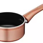 Lagostina Ramata Casseruola Fonda Antiaderente in Alluminio Ø 14 cm con Esterno Effetto Rame