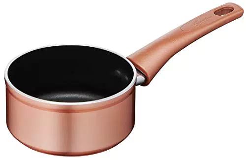 Lagostina Ramata Casseruola Fonda Antiaderente in Alluminio Ø 14 cm con Esterno Effetto Rame