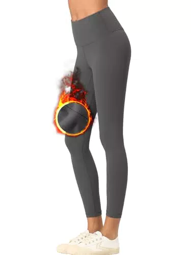 Leggins Invernali Donna, Morbidi e Confortevoli Leggings Donna Invernali Modellanti a Vita Alta per Donna Pantacollant Termici Donna Elasticizzati e Coprenti con Tasche/Sport/Fitness