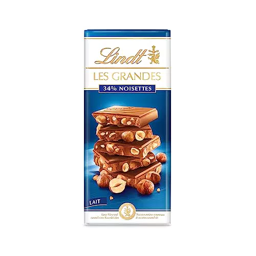 Lindt Tavoletta Les Grandes Cioccolato al Latte con Nocciole