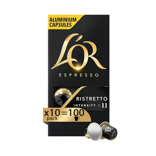 L'Or - Capsule Caffè Espresso Papua Nuova Guinea, 100 Capsule in Alluminio